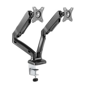 Soporte doble monitor Manhattan 462501 Gas-Spring 17 a 32 pulgadas 9 kg
