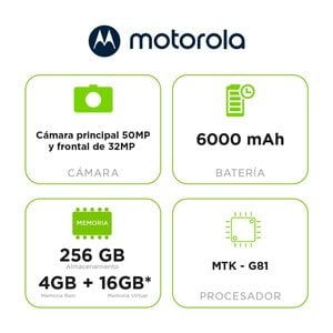 Smartphone Motorola Moto G17 Power PBBN0011CO, 4GB RAM, 256GB, Arandano