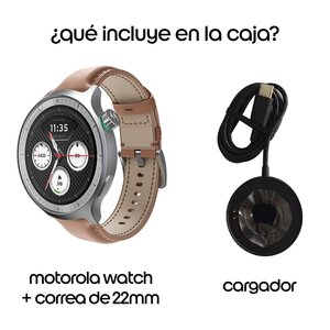 Reloj inteligente Motorola Moto Watch PG38C08260 OLED 1.4 pulgadas, GPS, aluminio