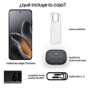 Celular Motorola Moto Edge 70 Fusion 8 GB RAM, 256 GB, Silhouette