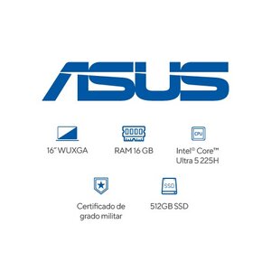 Portátil Asus Vivobook 16 X1607CA-MB058 Core Ultra 5 225H, 16GB, 512GB SSD
