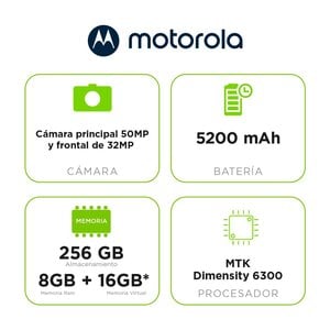 Smartphone Motorola Moto G67 PBAT0031CO 4GB + 8GB RAM Boost, 256GB, gris