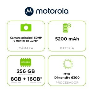 Celular Motorola Moto G67 4GB + 8GB Ram Boost 256GB lima