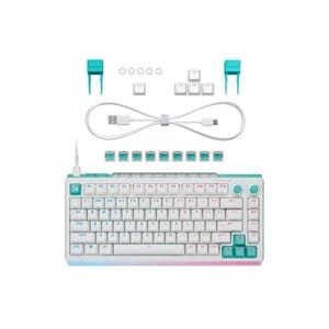 Teclado gaming Logitech G512 X 75 cable USB, RGB y mecánico blanco