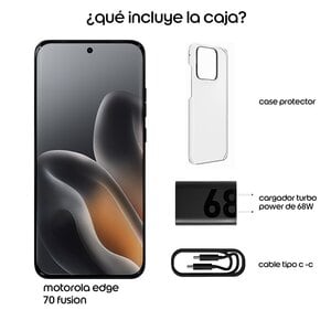 Celular Motorola PBBB0092CO Moto Edge 70 Fusion, 12GB RAM, 256GB, azul