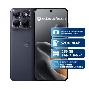 Celular Motorola PBBB0092CO Moto Edge 70 Fusion, 12GB RAM, 256GB, azul