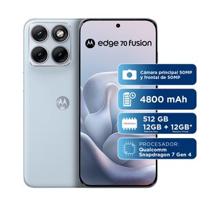 Celular Motorola PBBB0093CO Moto Edge 70 Fusion, 12GB/256GB, celeste