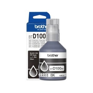 Botella de tinta Brother BTD100BKMEX original, inyección