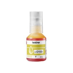 Botella de tinta Brother BTD100Y BTD100YMEX original para inkjet
