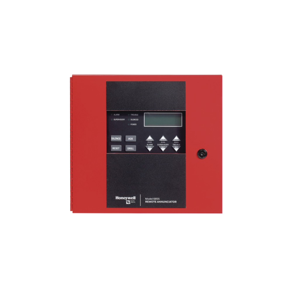 Anunciador Remoto de 80 Caracteres (4x20) / Botones de Reconocimiento, Silenciar, Reset y Simulacro / Leds de Estatus / Compatible con Paneles Direccionables Silent Knight