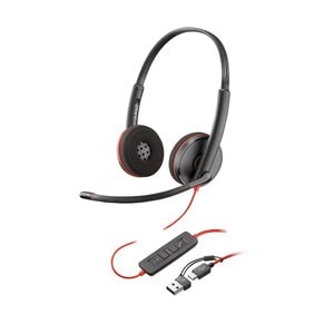 Auriculares Poly Blackwire 3220 8X228AA USB-C 3.5mm cancelación de ruido