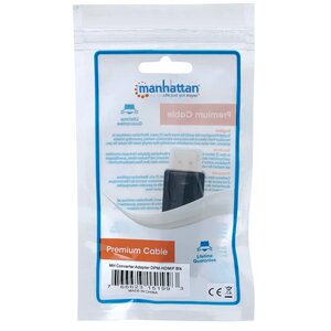 Adaptador Manhattan 151993 DisplayPort a Hdmi, 1080p 60Hz, negro