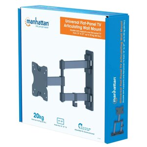 Soporte mural Manhattan 461382 para monitor 13-27", doble articulado, 20 kg