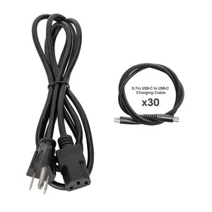 Gabinete de carga USB-C Manhattan 181525 30 puertos, 30 W/puerto, 14 pulgadas