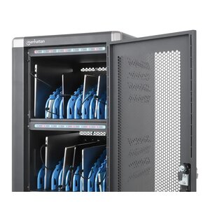 Gabinete de carga USB-C Manhattan 181525 30 puertos, 30 W/puerto, 14 pulgadas