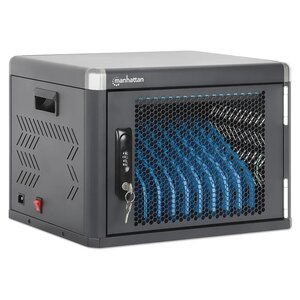 Estación de carga USB-C Manhattan 181501 10 bahías, 350 W, 14 pulgadas