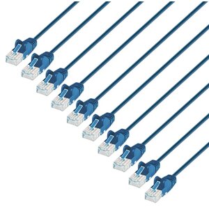 Pack cables patch Cat6 Intellinet 742511 0.5 m, 10G, azul