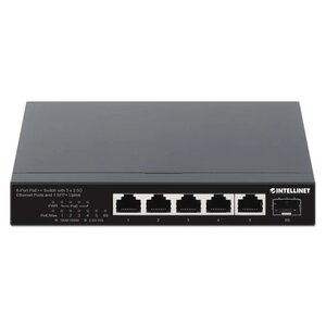 Switch Intellinet 562294 6 puertos 2.5G PoE++, 120 W, uplink 10G SFP+