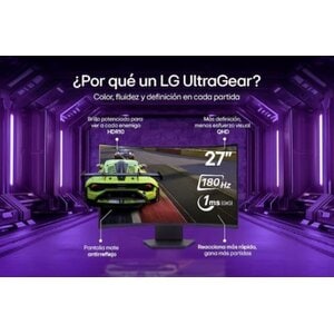 Monitor Lg UltraGear 27GS60QC-B.AWPQ 27", QHD, curvo 1000R, 180 Hz