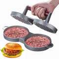 Molde para hamburguesas doble