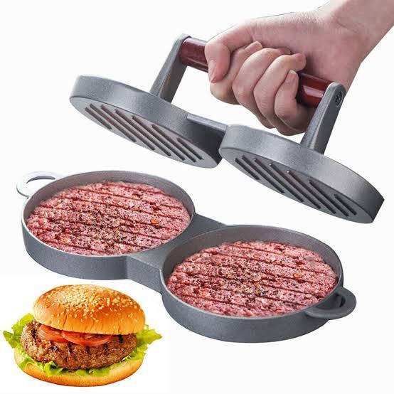 Molde para hamburguesas doble