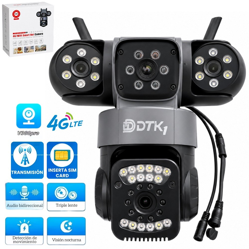 Camara De Seguridad Ip V380 Sim Card 4g