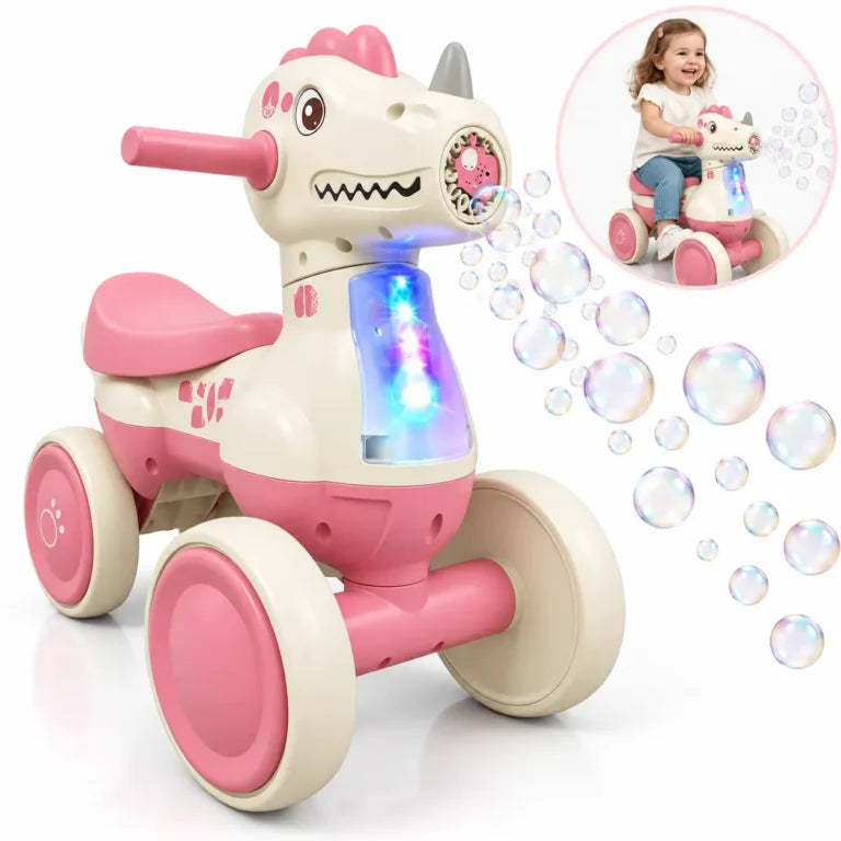 Triciclo musical con burbujero