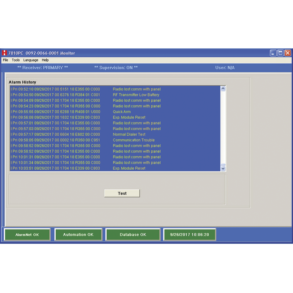 Alarm Event Reception Software via IP or 3G/4G. No Fixed Public IP or DDNS Domain Name Services required.