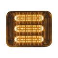 Luz perimetral led prizm  II de 7x9, ref 8, lente de color ambar