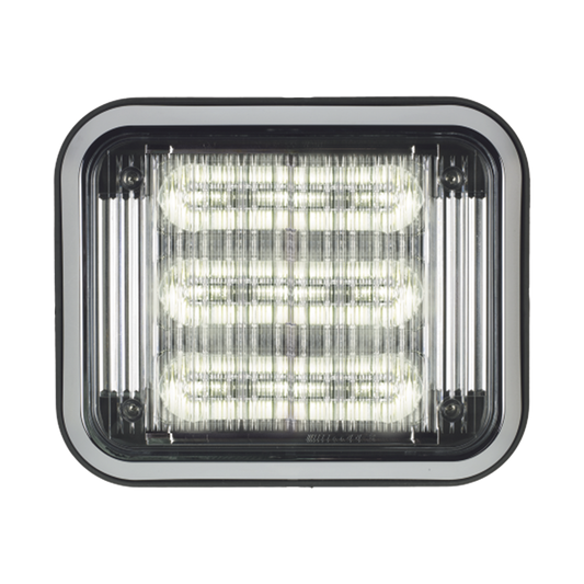  Luz perimetral LED PriZm ™ II de 7x9 con bisel, lente de color y REF 8, claro