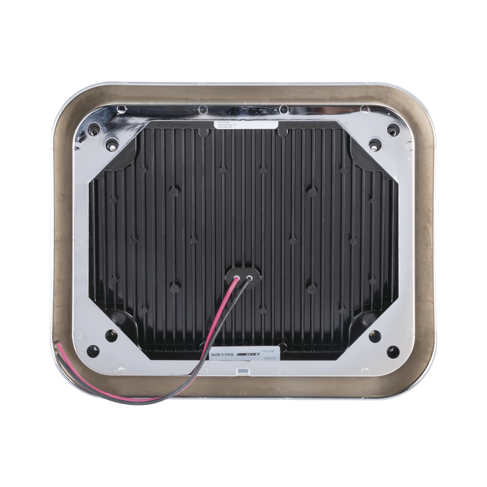 Clear LED perimeter light 7x9 with white bezel