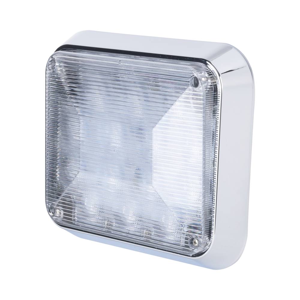 Clear LED perimeter light 7x9 with white bezel