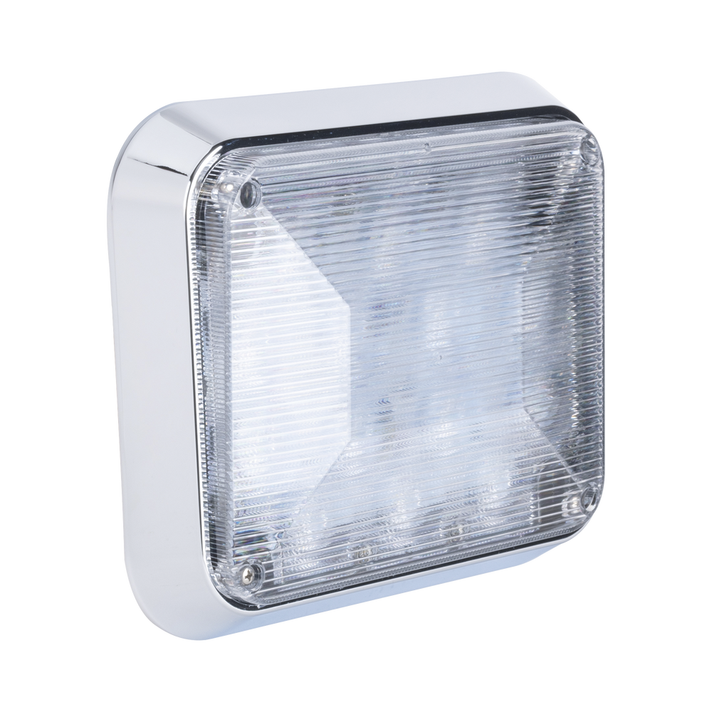 Clear LED perimeter light 7x9 with white bezel