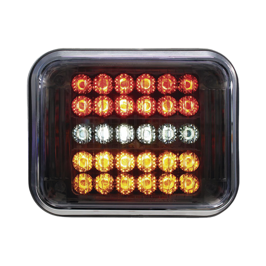 Bisel de luz led 7x9  con  funciones de  parada / giro / cola / reversa todo en uno
