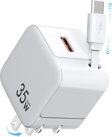 Cargador 65w cable extensible tipo c