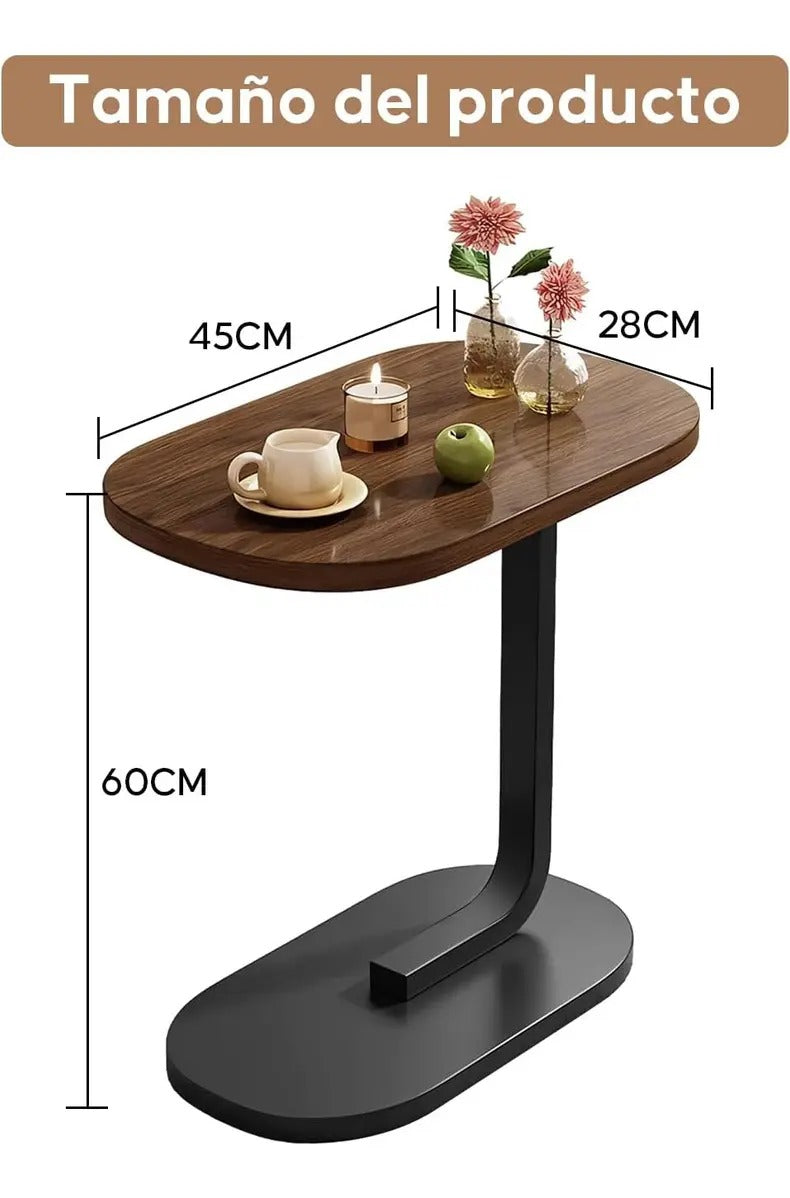 Mesa Auxiliar Lateral Con Diseño En Form