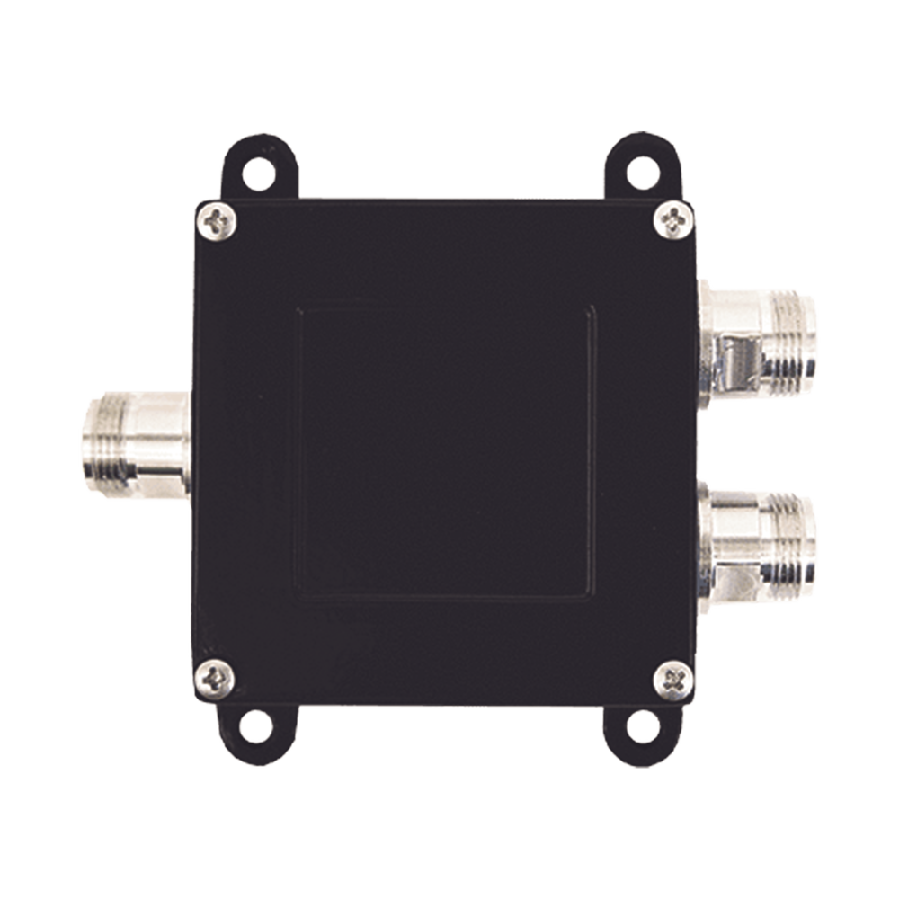 Separador TAP -7 dB con rango de frecuencia de 700 a 2500 MHz. Ideal para separar las antenas a diferentes longitudes de cable coaxial. 50 Ohm. Conectores N Hembra.