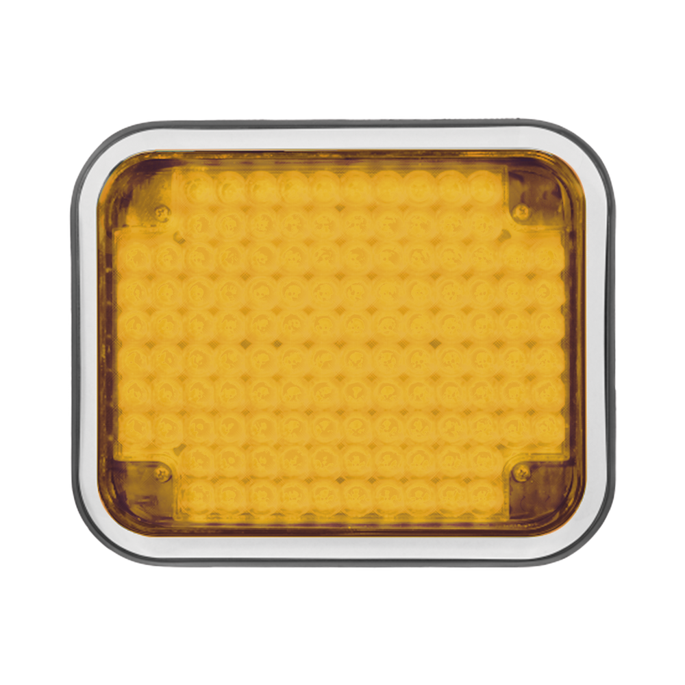 Luz perimetral LED ambar 7x9 con bisel