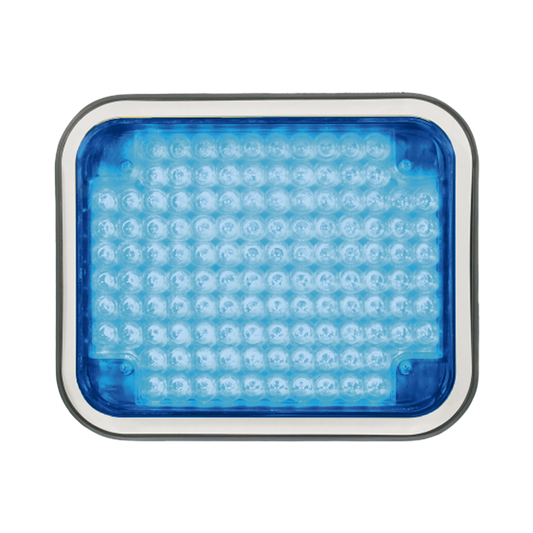 Luz perimetral LED azul 7x9 con bisel