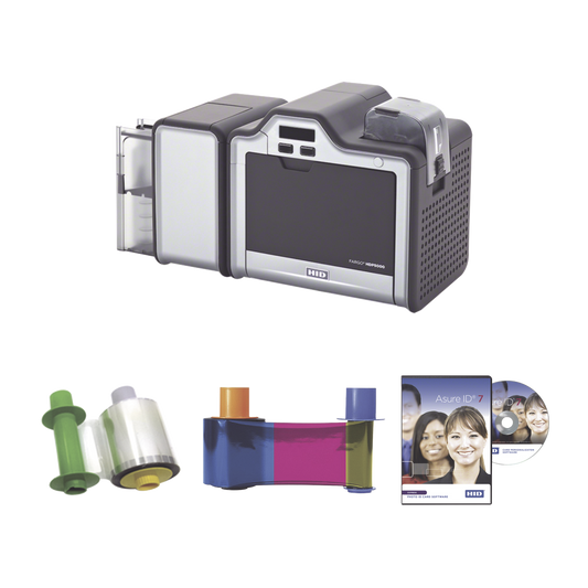  Kit Impresora Retransferencia HDP5000/ Doble Lado/ Incluye Ribbon, Film y Software/ 3 Años Garantía