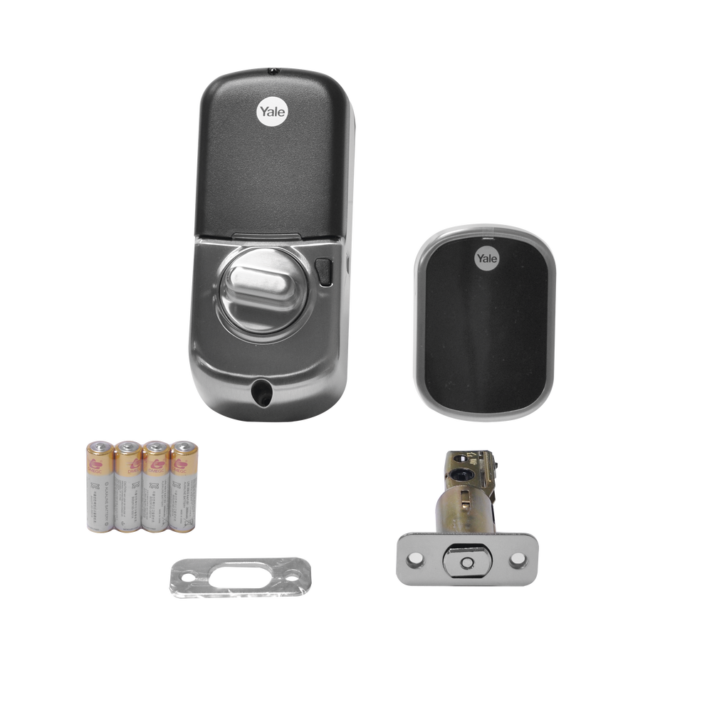 ASSURE YRD256 Lock, Satin Nickel/Keypad/For Left or Right Doors 35 to 57 mm Thick/Opening by Smartphone