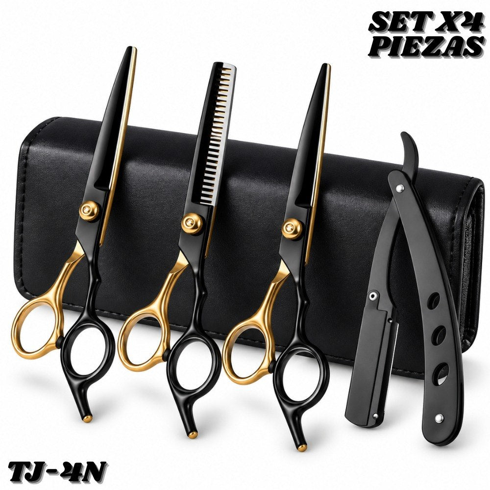 Kit De Tijeras Perfilador Para Barberia