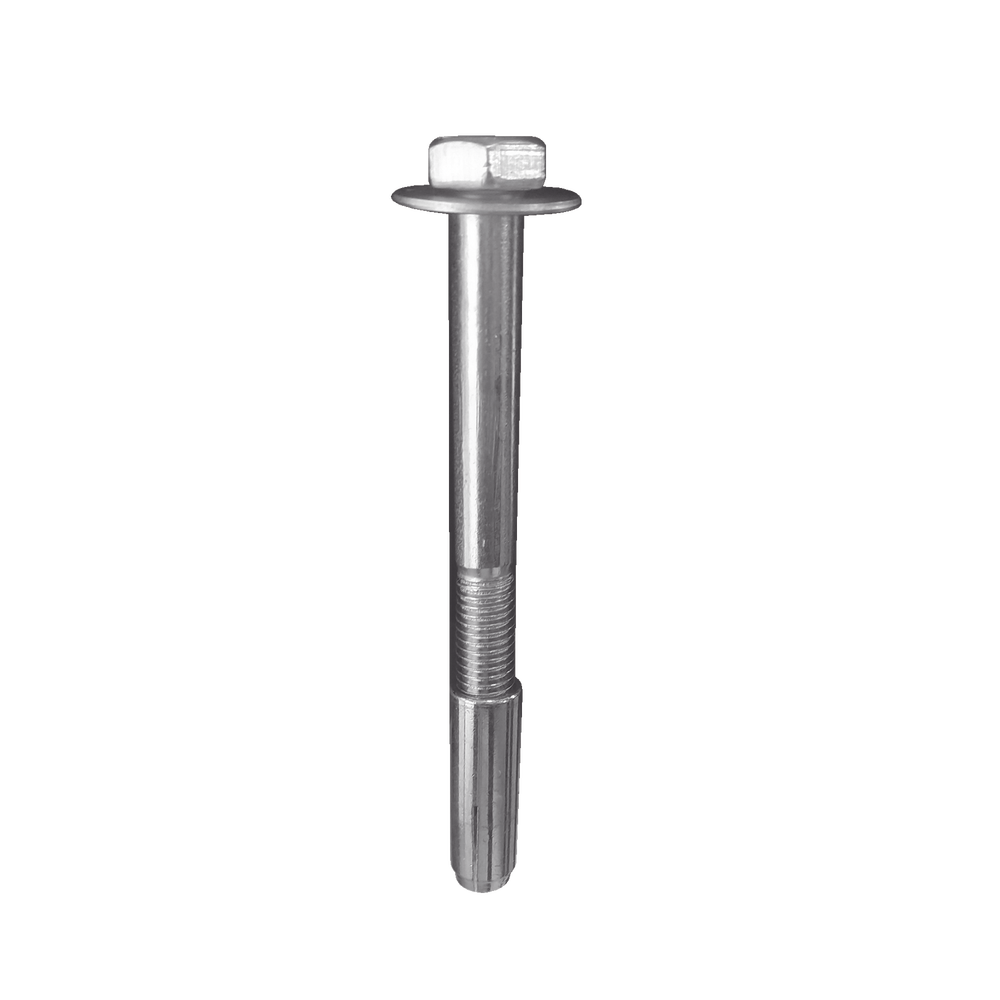 Screw D / 4" long, C / washer and dowel for stop D / rubber for use in concrete.