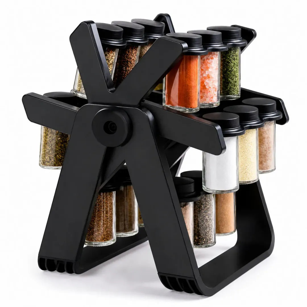 Set de condimenteros organizador girator