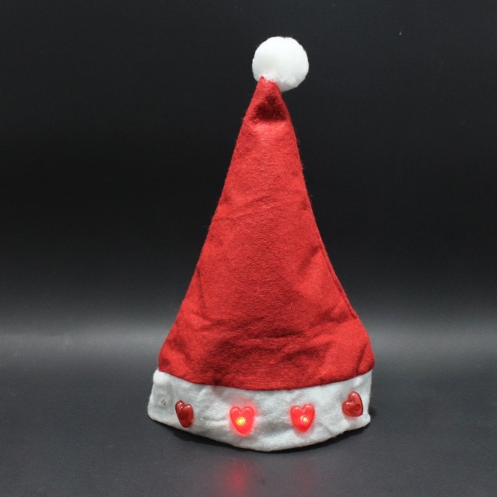 Gorro navideño con luz 2 tamaños