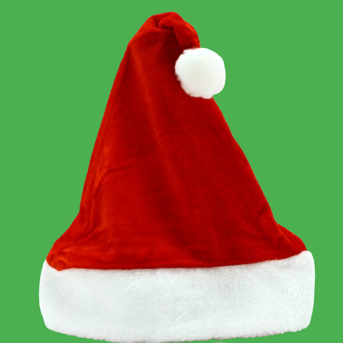 Gorro navideño pana rojog