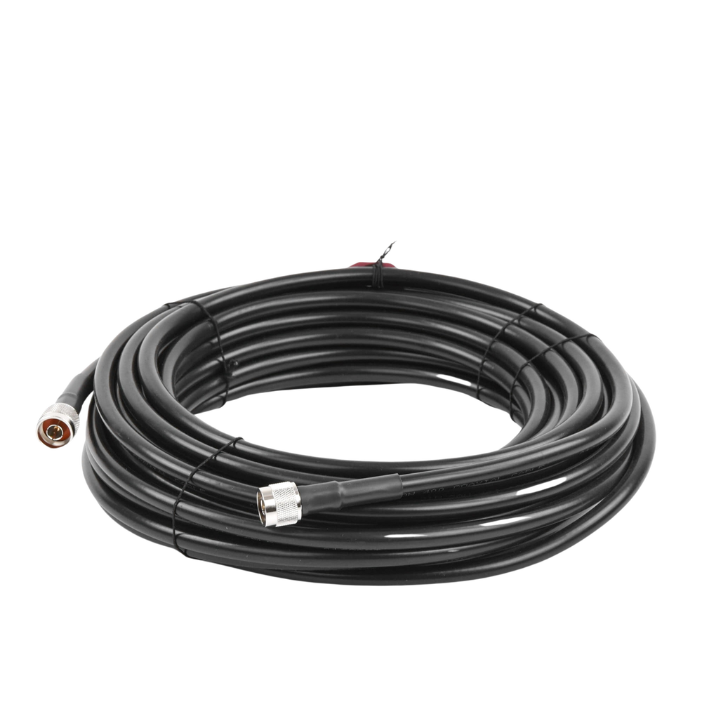 50 Ohm Coaxial Jumper with Wilson-400 Cable | N Male Connectors on Both Ends | 50 Feet Long