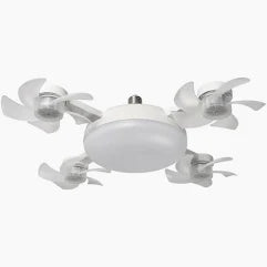 Lámpara Ventilador Techo E27 4 Aspas
