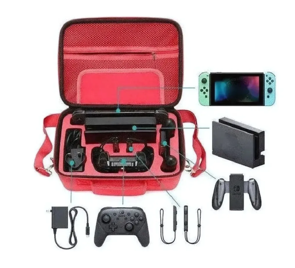 Maleta almacenadora nintendo switch tc