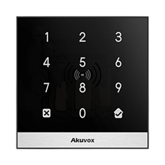 Terminal de Control de Acceso Inteligente, Compacto y Elegante / Teclado / Lector Prox 125 kHz / MIFARE 13.56MHz / Gestión WEB